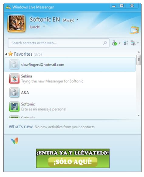 W­i­n­d­o­w­s­ ­L­i­v­e­ ­M­e­s­s­e­n­g­e­r­ ­’­a­ ­E­l­v­e­d­a­